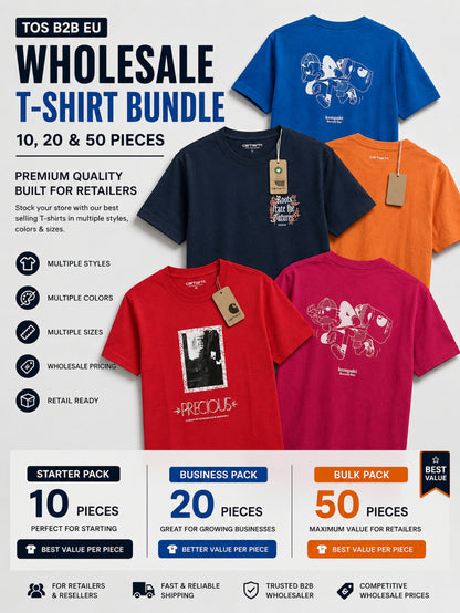 Wholesale T-Shirt Bundle – 10, 20 & 50 Pieces