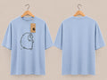 Wholesale  Carhartt Light Blue Oversized T-Shirt – Front & Back View